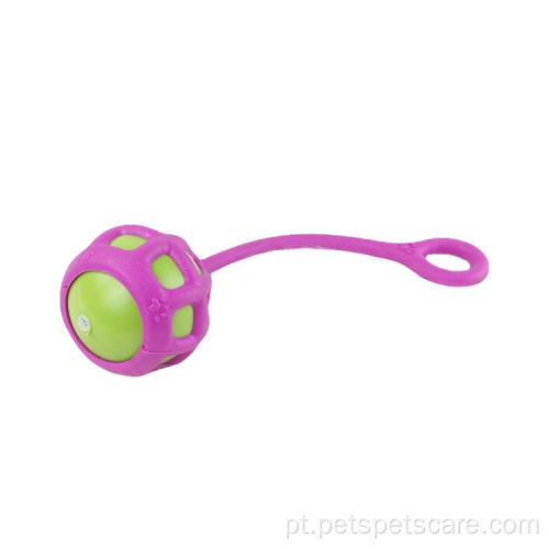 brinquedo de cão mastigar resistente a bolas de corda para treinamento de mordida